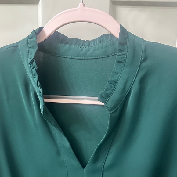 Imply Bela Long Sleeve Green Dress L - Picture 4 of 8